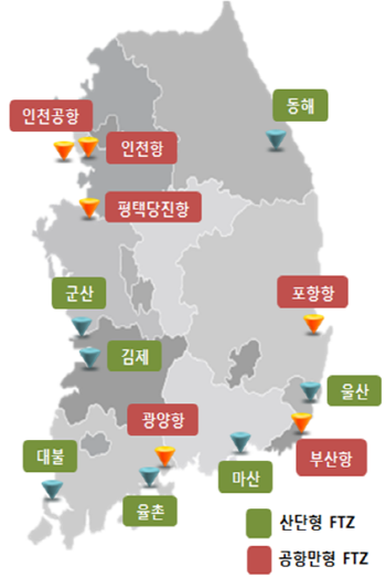 자유무역지역 현황.