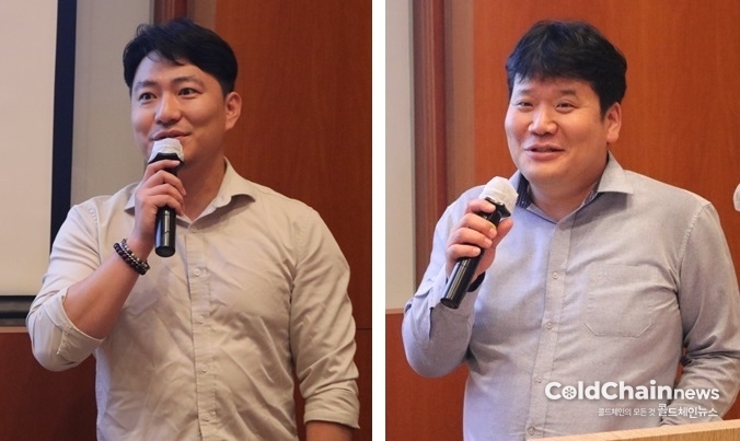 전남진 지속가능발전경영센터 부장, 이중건 한국냉동공조산업협회(KRAIA) 책임연구원(좌부터).