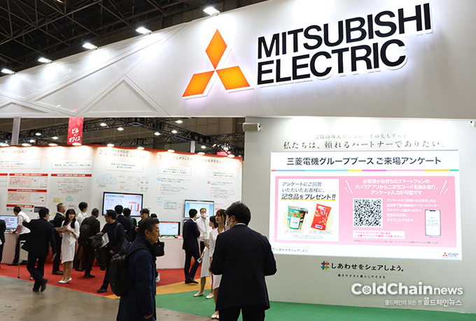 미쓰비시 전기 부스 전경.