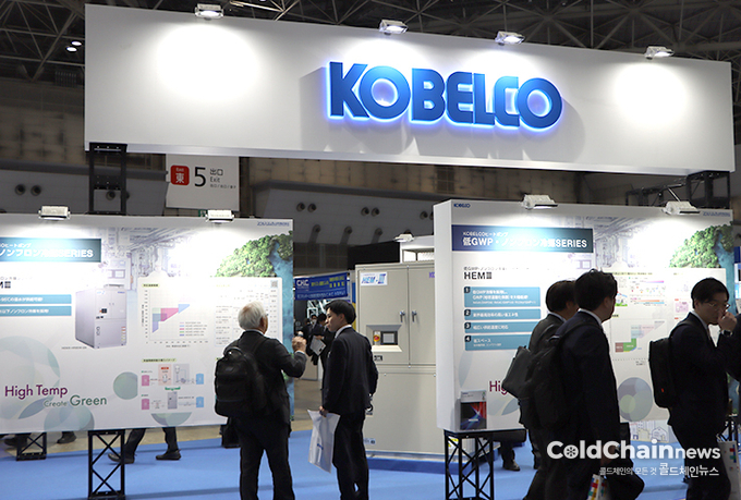 코벨코 부스 전경.