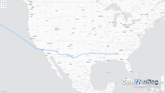 윌로그솔루션 내 관제화면.