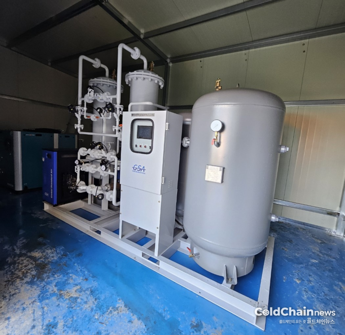 쿨테이너 CA저장고 질소발생기.